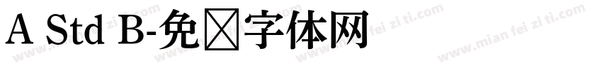 A Std B字体转换